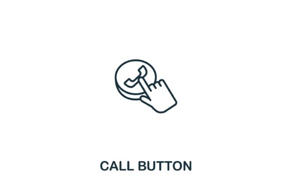 Call Button Icon for Elderly Care Design