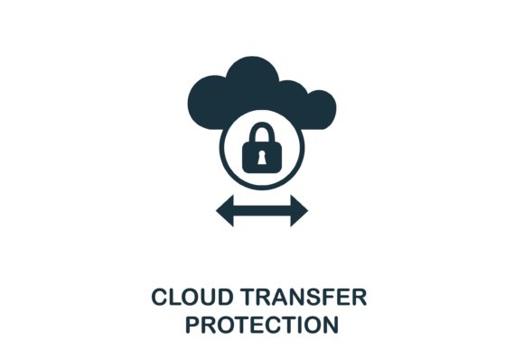Cloud Transfer Protection Icon: A Modern Design Asset for Visual Security