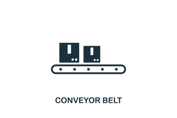 Conveyor Belt Icon: A Versatile Design Element for Modern Web Projects