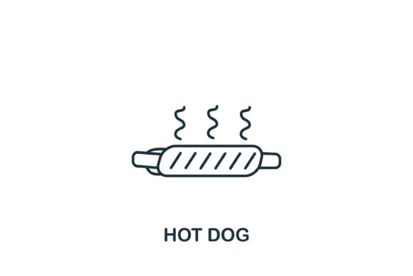 Designing with the Hot Dog Icon from Fastfood Collection: A Vector Asset Guide
