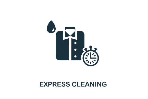 Express Cleaning Icon: Enhancing Visual Communication in Design Projects