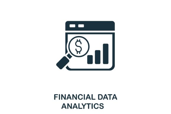 Financial Data Analytics Icon: Enhancing Visual Communication in Fintech