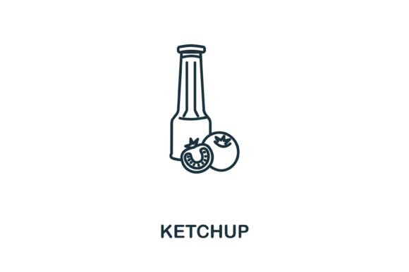 Ketchup Icon from Fastfood Collection: Strategic Visual Assets for Digital Communication