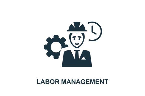 Labor Management Icon: Enhancing Visual Communication in Business and HR Design