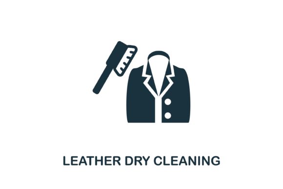Leather Dry Cleaning Icon: A Versatile Design Asset for Modern Visual Communication