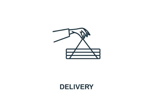 Optimizing Digital Food Experiences with the Delivery Icon from Fastfood Collection